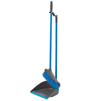 China Billy Home Cleaning Adjustable Plastic Dust Pan And Broom Set Long Handle Dustpan Home Broom With Handle for sale