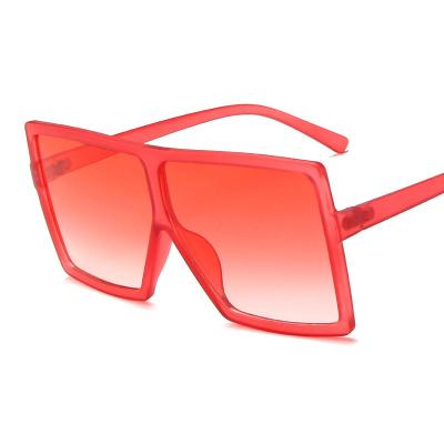 China 2021Trendy Women's Oversized Square Sunglasses Anti-ultraviolet Vintage Fashion Sunglasses Retro Luxury for sale