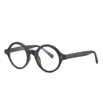 China 2021 newcomers of Tr90 blue light anti-radiation current round computer Full-rim glasses for sale