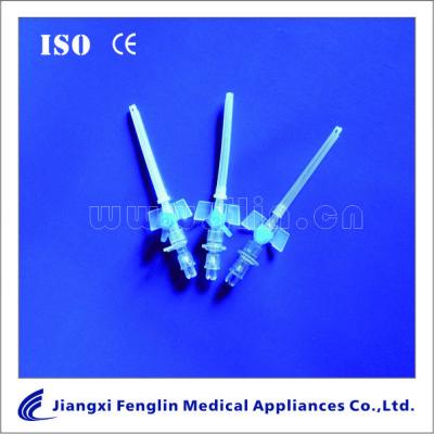 China IV cannula with wing injection port 14-24G for sale