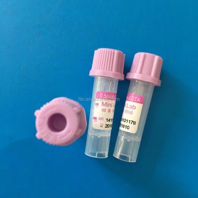 China 0.5ml PET Micro EDTA K3 Tube , Purple zu verkaufen