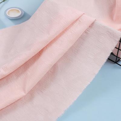 China Wrinkle Resistant Factory Cheap Price Sheer Spun Dress Fabric Per Meter Stock Lot 30s 115gsm Plain Dyed 100 Poplin Rayon Fabric for sale