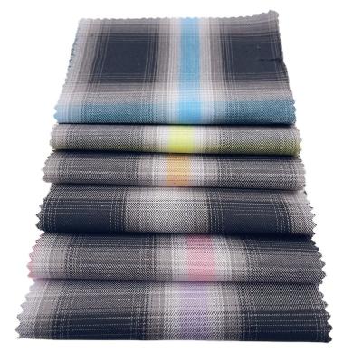 China Products Breathable High Placed 100% Cotton Yarn Dyed New Popular Textile Plaid Pants Color Twill Fabric for sale