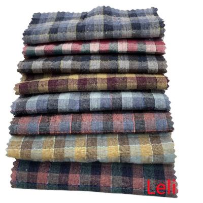 China Abrasion-Resistant Cotton Special Process Yarn Dyed Casual Plaid Fashion Shirt Fabric Chaoyang Plaid for sale