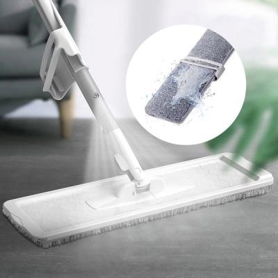 China Hand Throw Free Floor Viable Detachable Washing Flat Mop With Replacement Microfiber Pad Cleaning Mops For Household for sale