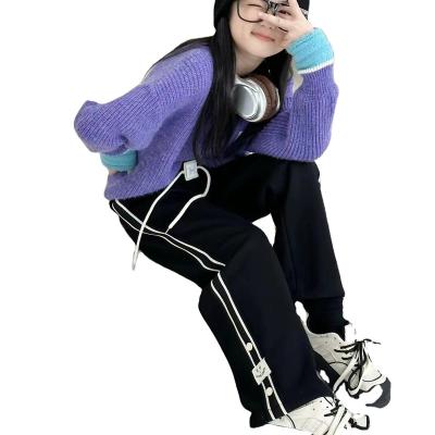 China Anti-pilling Winter wholesale girls' casual pants, children's pants, women's fleece winter pants for sale