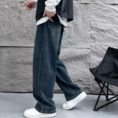 China Other Autumn Thickened Straight denim Loose casual custom outdoor pants for sale