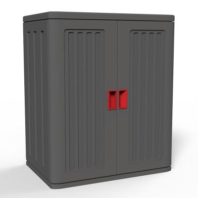 China Easily Assembled Plastic Outdoor HDPE Storage Cabinet Garden Storage Shed, Garden Storage Bin, Garden Storage Box Plastic Base Cabinet for sale