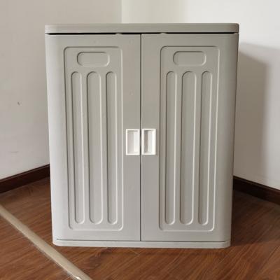 China Easily Assembled 2021 New Design Composable Outdoor Waterproof, Garden Storage Box Plastic Base Cabinet for sale