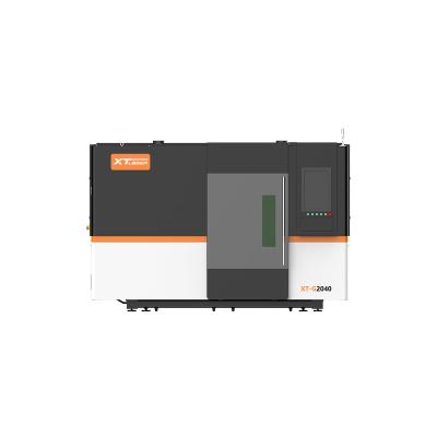 China 3000*1500mm water cooled fiber laser cutting machine with the whole protect cover and two tables for sale