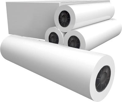 China Anticurl High Quality Cheap Ploter Paper Roll 24inch/36inch Format CAD Paper Roll Photocopy Inkjet Wide Bond Roll for sale