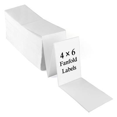 China Heat Sensitive Direct Thermal Label Sticker Packing Label A6 Z-Fold or Address Label Roll Comfortable Shipping Packing List 4x6 Printer for sale