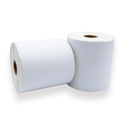 China Heat Sensitive Paper 100x150 A6 Heat Sensitive Paper Thermal Sticker Paper By Roll Or State Computer For Shipping Address Label for sale