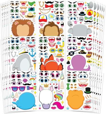 China Water Proof Amazon Hot Sale Vinyl Cute Cartoon Sticker Sheets For Kids Water Proof for sale