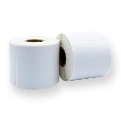 China Thermal Label Heat Sensitive Self Adhesive Semi-Gloss Paper Transfer Printer Transfer Label Roll Thermal Sticker for sale