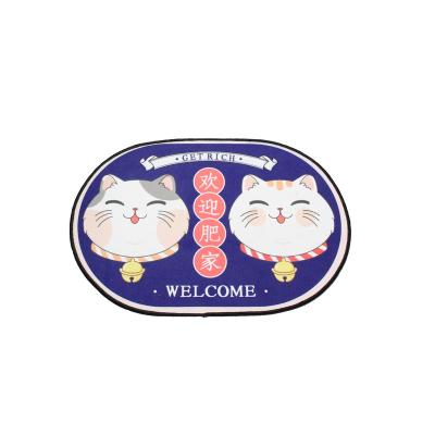 China Indoor And Outdoor Office Hot Sale Product Oval Door Cover Mat Mat for sale