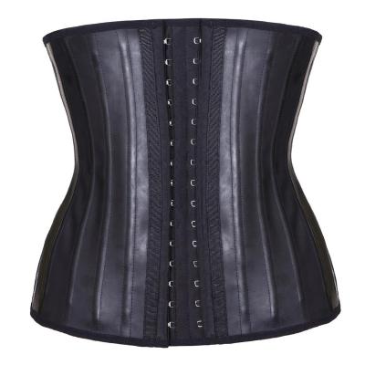 China Women's Breathable Underbust Latex Sports Belt Waist Training Corset 25 Steel Bone Latex Shapewear for sale