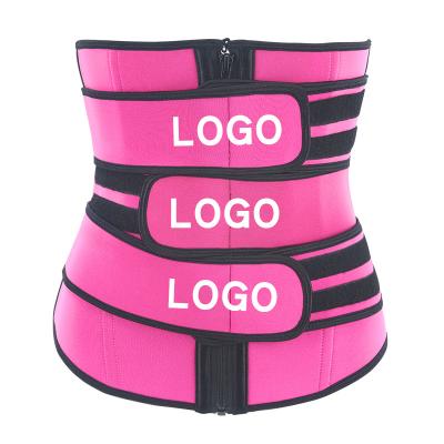 China Custom Logo Neoprene Sweat Waist Trim Viable Sculpting Women's Corset Belt Torso Waist Trainer Long for sale