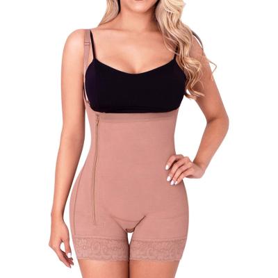 China Antibacterial Tights Women's Underwear Waist Training Body Shaper Bra Side Zipper Shapewear for sale