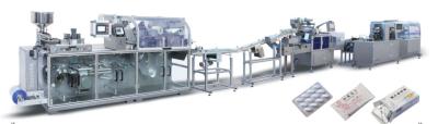 China High Speed Medicine Flow Wrapping Cartoning Packaging Production Line For Tablet / Capsule for sale