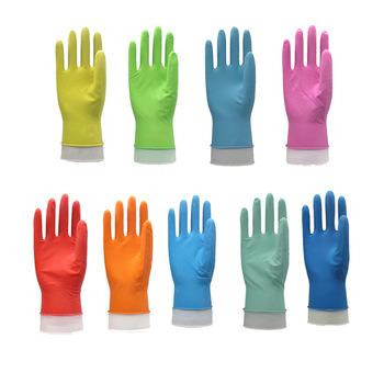 China Household Glove Rubber Gloves Latex Long Flexible Black Rubber Household Gloves for sale