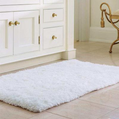 China Factory Wholesale Viable Shaggy Bath Mats Bath Mat Set Cover Bathroom Footmat for sale