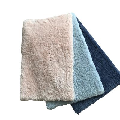 China Sustainable Eco Friendly Custom Super Soft Non Slip Microfiber Bathroom Mat for sale