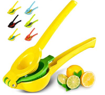 China Best Selling Metal Citrus Squeezer Sustainable Cost Effective Aluminum Manual Squeezer Yellow Lemon Squeezer for sale