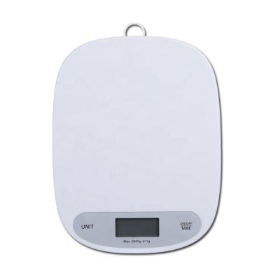 China WITH LID Small ABS Electric Digital Plastic Coffee Scale Weighing Kitchen Scales 5kg For Food for sale