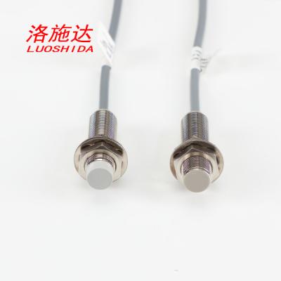 China Luoshida 12V Dc Cylindrical Inductive Proximity Sensor Switch With Cable Type for sale