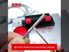 High Precision Miniature Proximity Sensor DC 3mm Diameter Flush For Position Detector