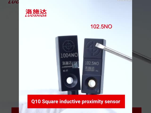 Plastic Rectangular Inductive Proximity Sensor Switch Q10 High Speed With Cable Type