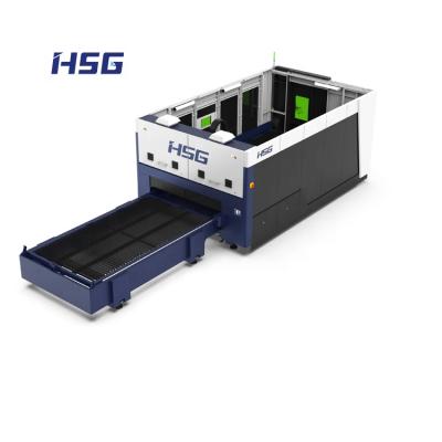 China Laser CUTTING HSG Laser 1500w 3000w Sheet Fiber Laser Cutting Machines Laser Metal Plate Cutter for sale