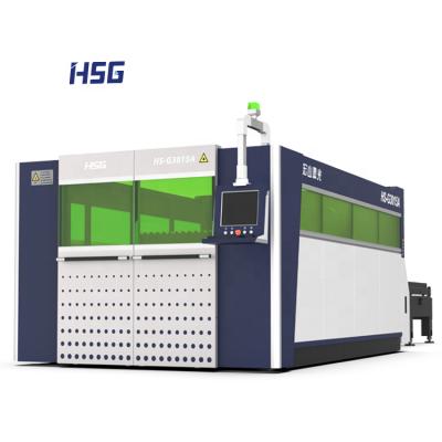 China Laser CUTTING HSG GA Pro Dual Platforms Exchangeable Laser Cutting Machine 1500w to 6000w for sale