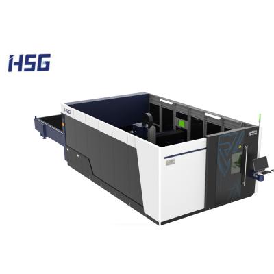 China Laser CUTTING 6000W GA Interchangeable Double Playforms Laser Cutting Machine Stainless Laser Cutting Machine for sale