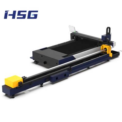 China Laser CUTTING High Quality 1500W Sheet And Tube Laser Cutter Carbon Steel Welding Machine Bed for sale