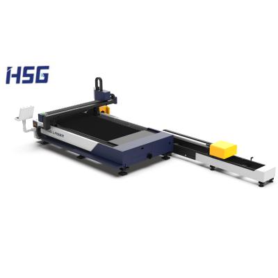 China 1500W-6000W GB Series Automated Platform Loading Single Sheet and Tube Laser Cutting Machine Metal Tube Laser Cutting Machine for sale