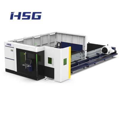 China Low Pressure Smart Air Cutting HSG GHE-35HQ Edge Tracking Sheet And Tube Laser Cutter 10000-15000w for sale