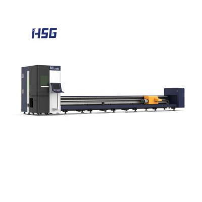 China SERVOMOTOR factory wholesale professional metal tube cutting machine fiber laser cutting machine cutting cutter tube machine for sale