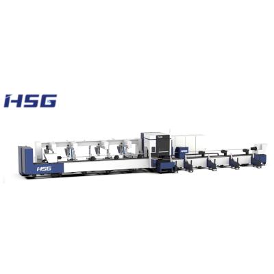 China HSG Square Pipe Fiber Laser Cutting Machine Automated Tailing TS65 II Zero Loading Tube Cutting Machine for sale