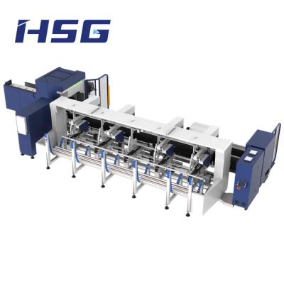 China LASER CUTTING wholesales HSG TP65S beveled pipe laser cutting machine 1500W at 4000W price China factory for sale