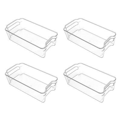 China Sustainable Clear Bin Plastic Refrigerator Bins Plastic Storage Bins for sale