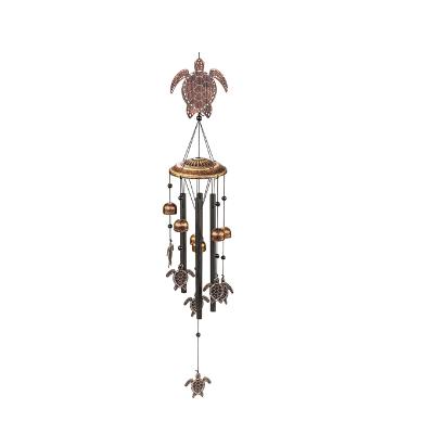 China Home Outdoor Eco-Friendly Sea Turtles Garden Decor Metal Turtle Wind Chime Custom Wind Chime for sale