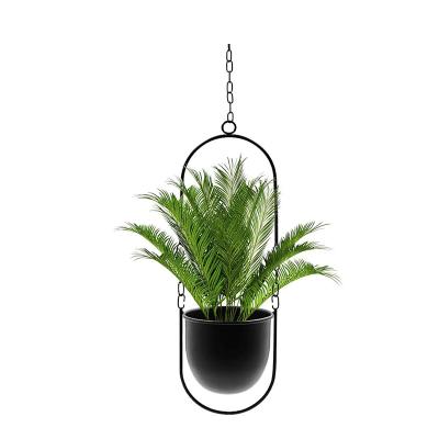 China Eco-friendly Custom Made Hanging Flower Pot Planter Pot Wall Planter Metal Planter Pot for sale