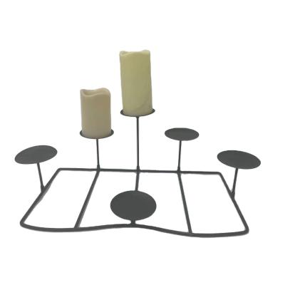 China Wedding Romantic Creative Nordic Candlestick Candlestick Glow Style Home Decoration Metal Candle Holder for sale