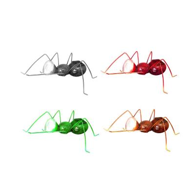 China New Arrival Decorative Ant Metal Home Decor Solar Garden Light Handcrafted Metal Ants for sale