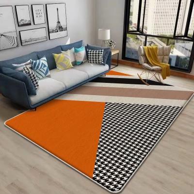 China High Quality Non Slip Center Area Rug Living Room Shaggy Rug Set Color Wool Fluffy Blanket Washable for sale