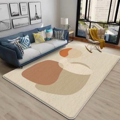 China High Quality Eco-friendly PVC Washable Shaggy Rug Living Room Designer Shaggy Wool Rugs Luxury Modern for sale