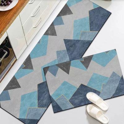 China Factory Direct Geometric Patterns Washable Oriented Printed Rugs Quality Kitchen Rugs And Mats Washable for sale