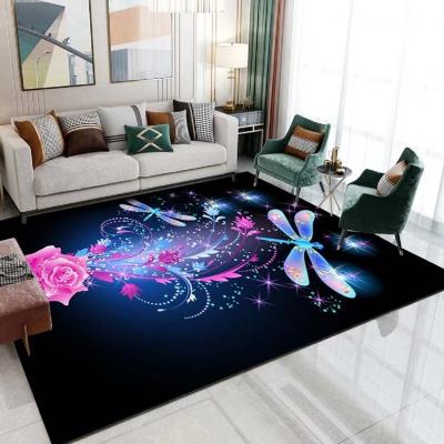 China Factory Direct Nordic Style 3D Rugs And Blankets Living Room Washable Customized Soft Touch Blanket Rug for sale